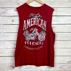 American Rider Men's Medium Sleeveless Motorcycle